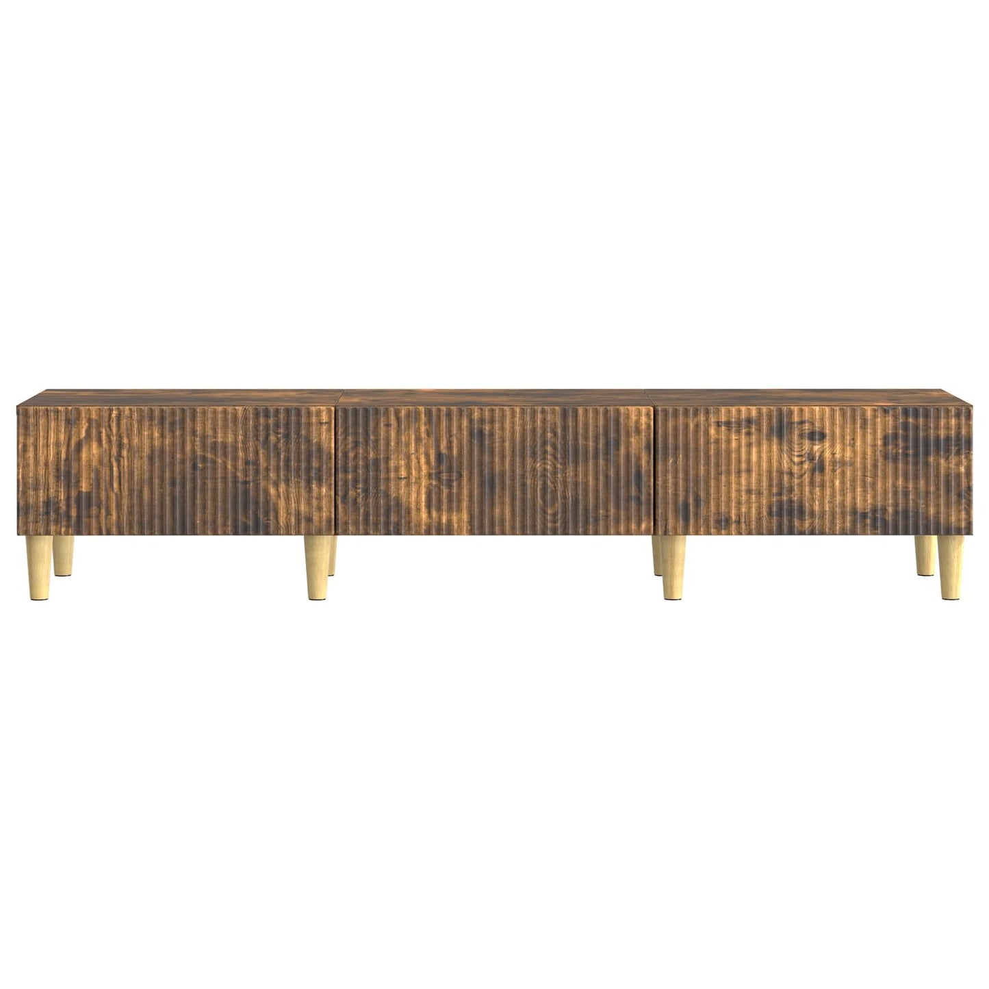 TV-skåp med låda Rökt ek 147 x 34,5 x 30 cm Konstruerat trä