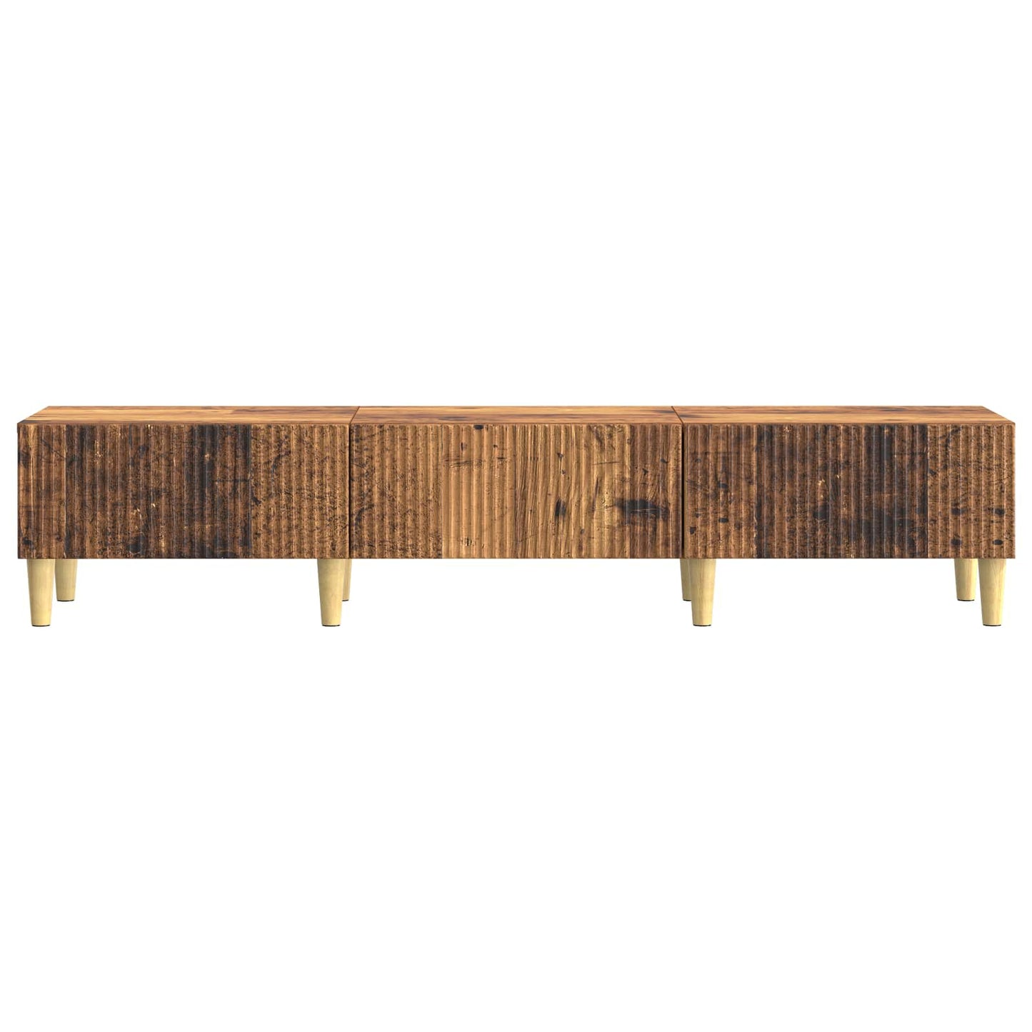 TV-skåp med låda Gammalt trä 147 x 34,5 x 30 cm Konstruerat trä