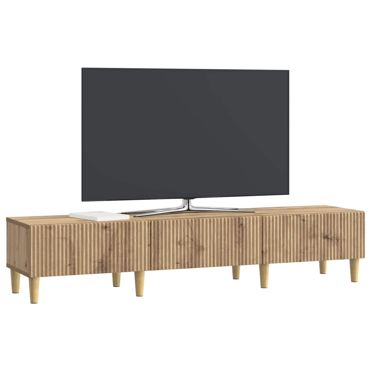 TV-skåp med låda Artisan-ek 147 x 34,5 x 30 cm Konstruerat trä