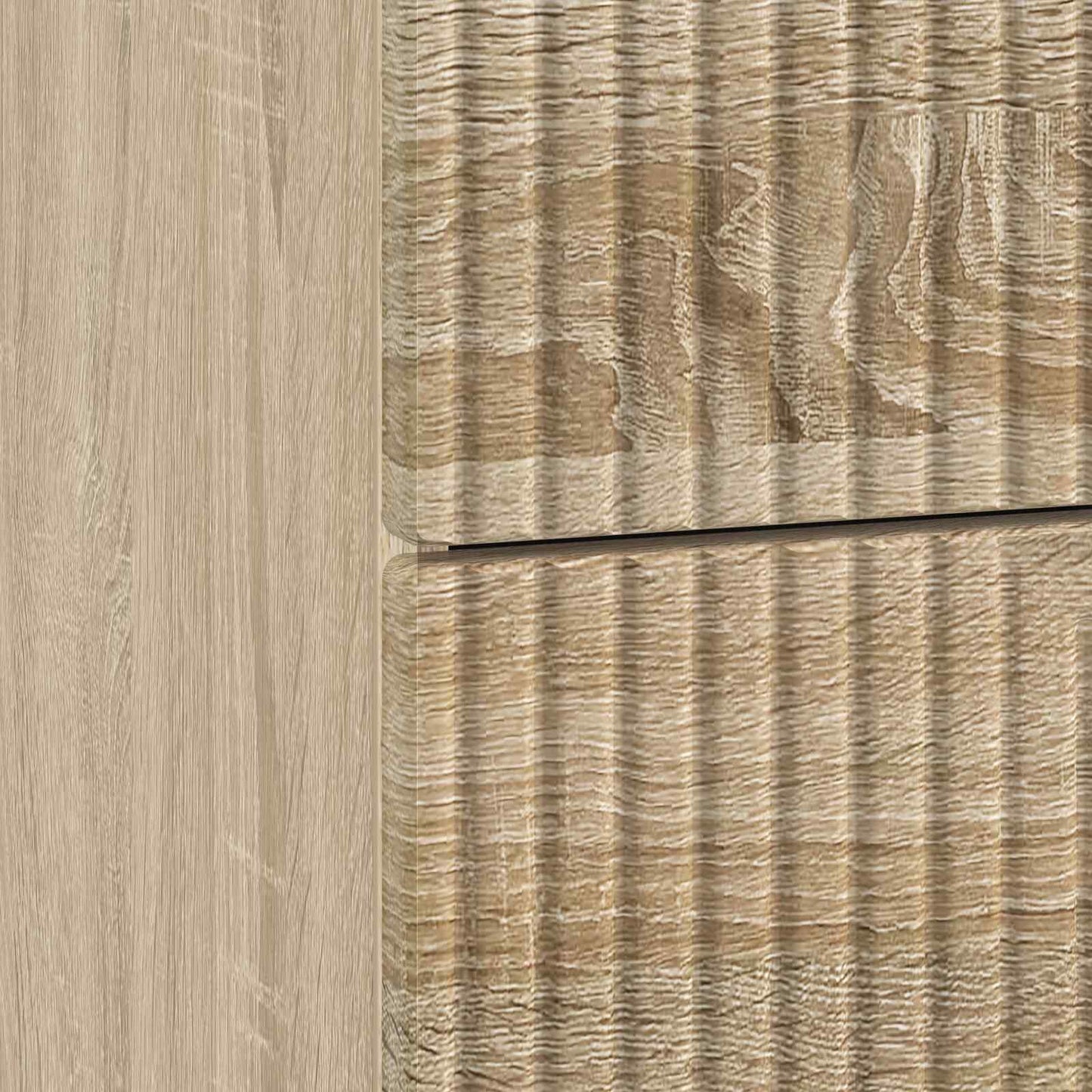 Nattduksbord med låda 2 pcs Sonoma-ek 43 x 34,5 x 47,5 cm