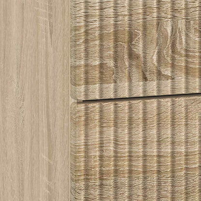 Nattduksbord med låda 2 pcs Sonoma-ek 43 x 34,5 x 47,5 cm