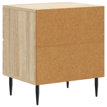 Nattduksbord med låda 2 pcs Sonoma-ek 43 x 34,5 x 47,5 cm
