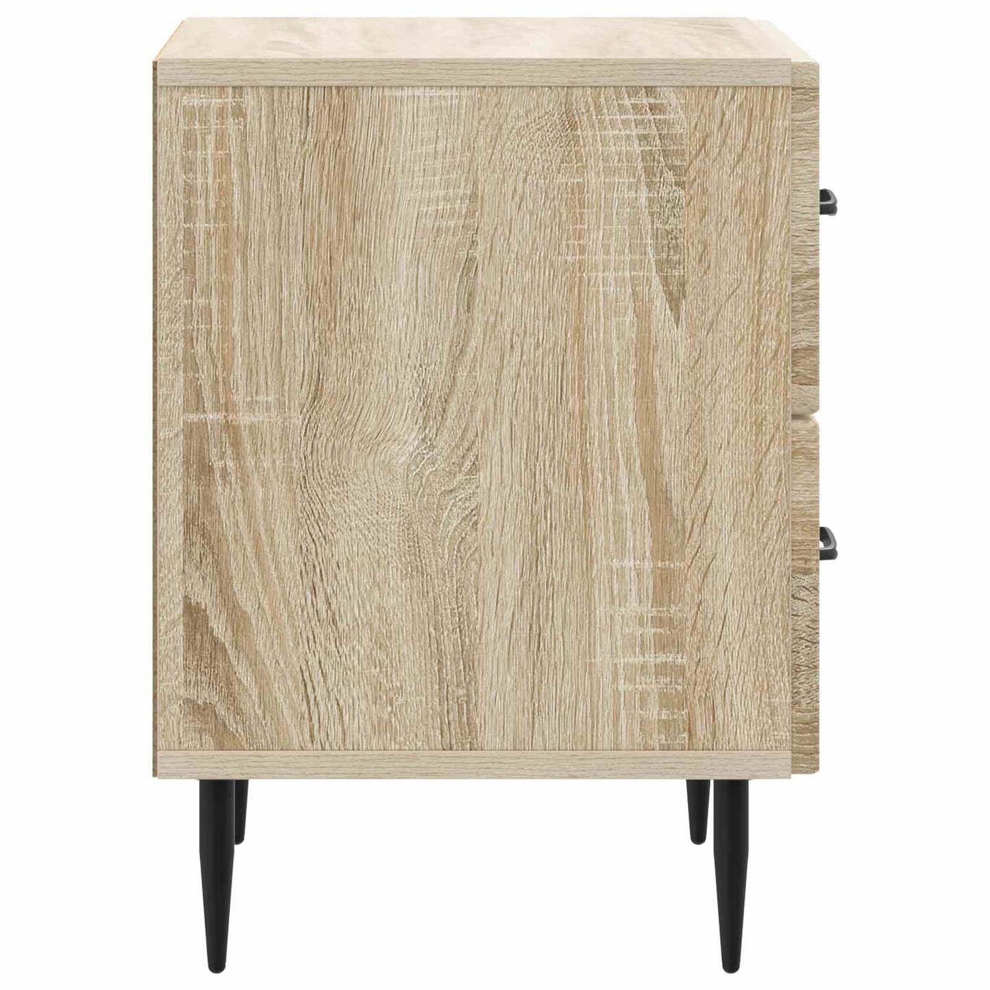 Nattduksbord med låda 2 pcs Sonoma-ek 43 x 34,5 x 47,5 cm