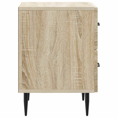 Nattduksbord med låda 2 pcs Sonoma-ek 43 x 34,5 x 47,5 cm