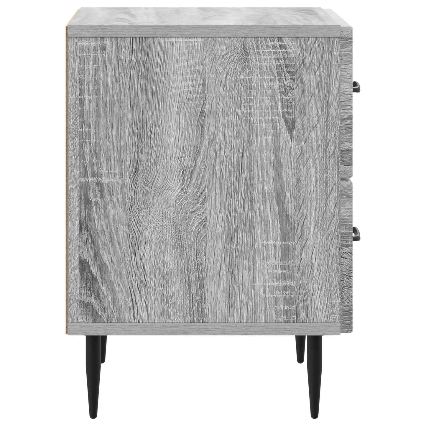 Nattduksbord med låda 2 pcs Grå sonoma-ek 43 x 34,5 x 47,5 cm