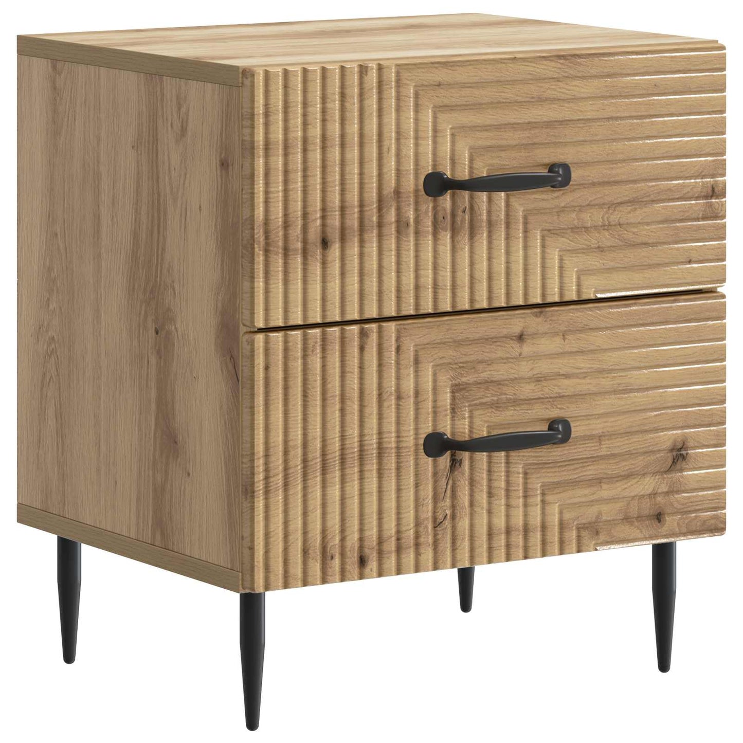 Nattduksbord med låda 2 pcs Artisan-ek 43 x 34,5 x 47,5 cm