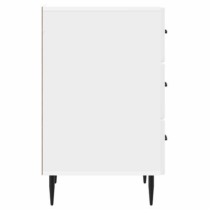 Nattduksbord Vit högglans 43 x 41 x 66,5 cm Konstruerat trä