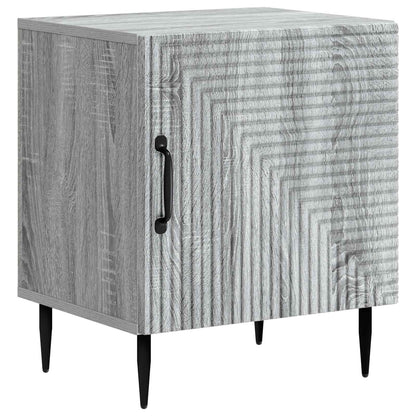 Nattduksbord 2 pcs Grå sonoma-ek 43 x 34,5 x 50 cm