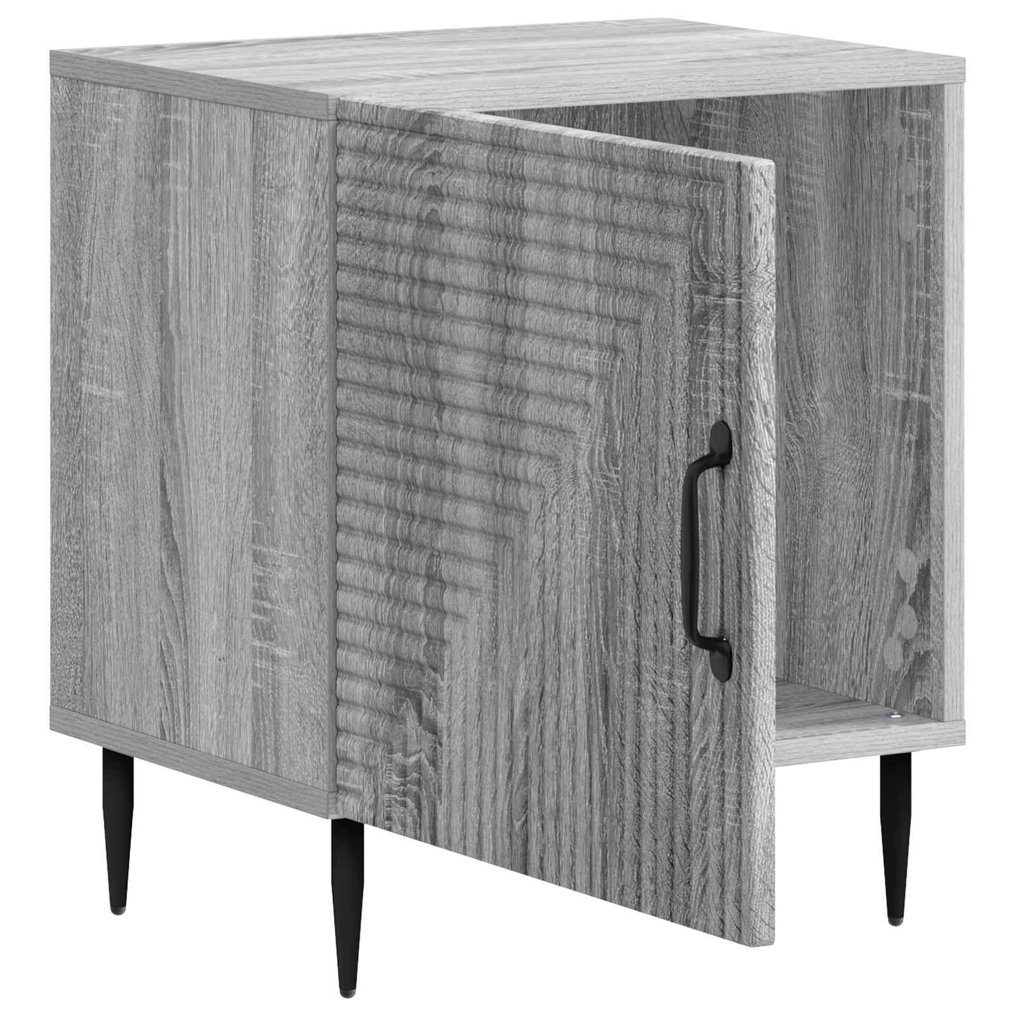 Nattduksbord 2 pcs Grå sonoma-ek 43 x 34,5 x 50 cm