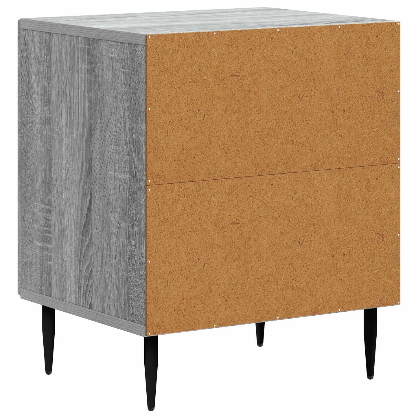 Nattduksbord 2 pcs Grå sonoma-ek 43 x 34,5 x 50 cm