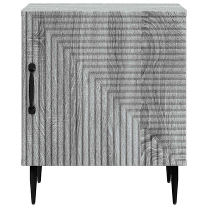 Nattduksbord 2 pcs Grå sonoma-ek 43 x 34,5 x 50 cm