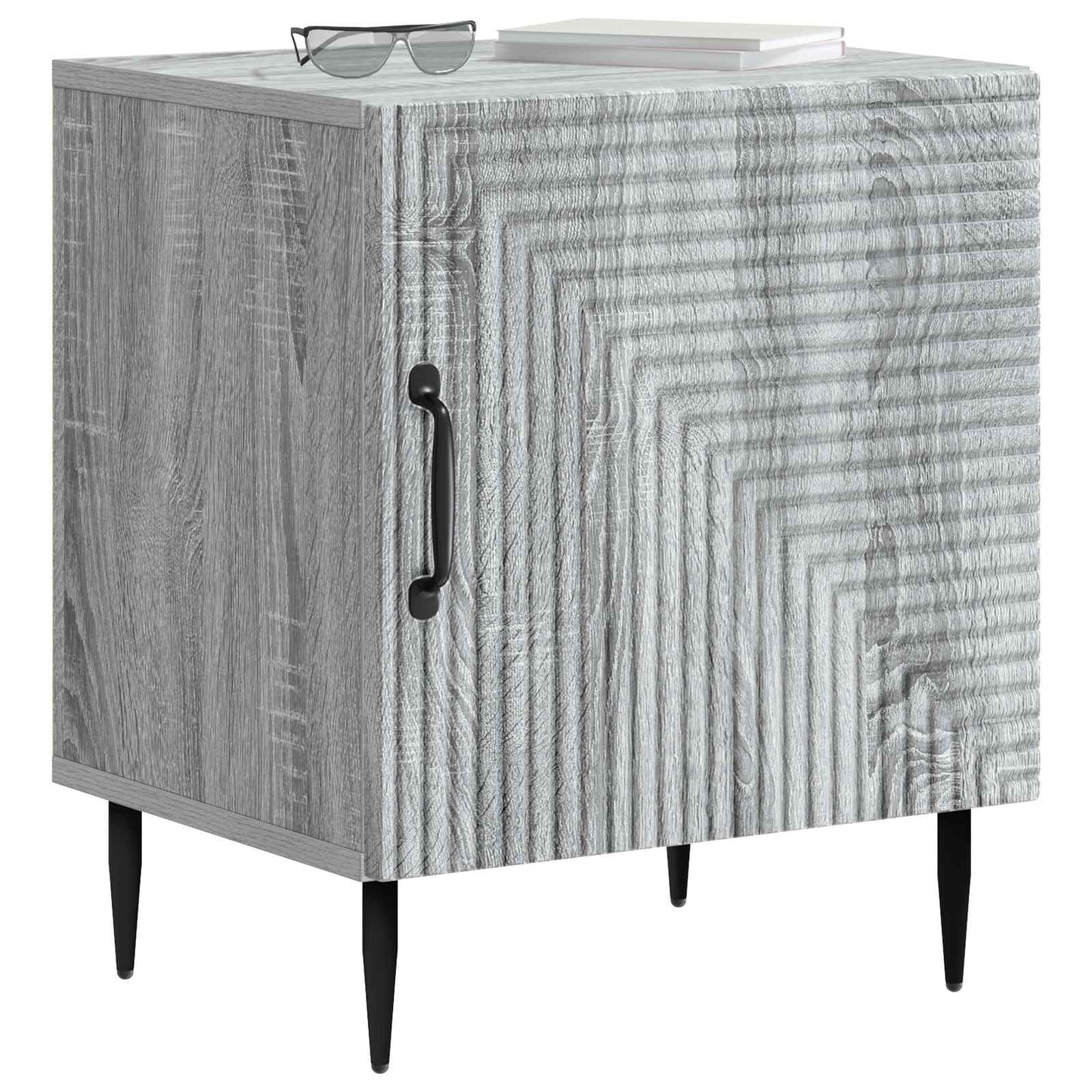 Nattduksbord 2 pcs Grå sonoma-ek 43 x 34,5 x 50 cm
