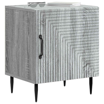 Nattduksbord 2 pcs Grå sonoma-ek 43 x 34,5 x 50 cm