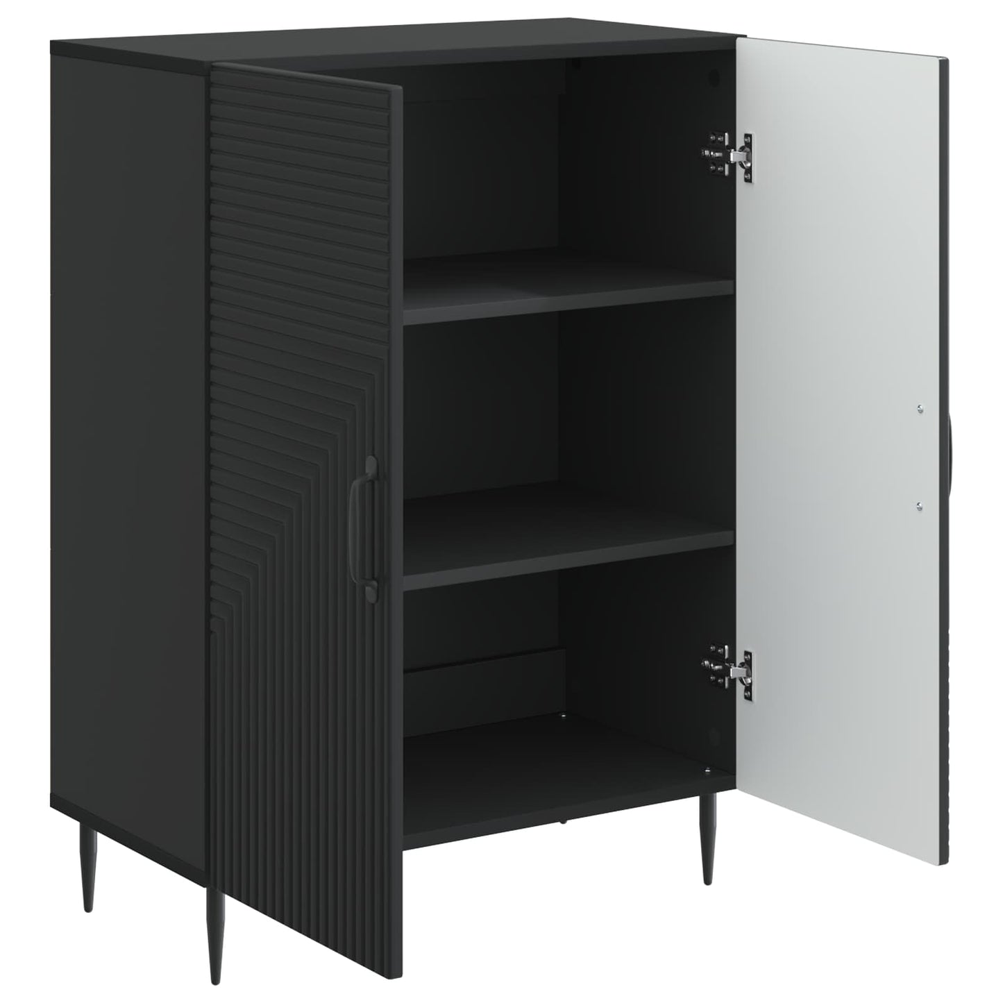 Sideboard Svart 66 x 34,5 x 89,5 cm Konstruerat trä