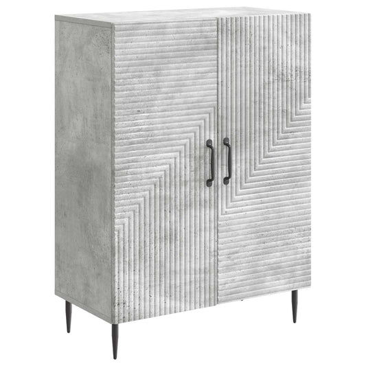 Sideboard Betonggrå 66 x 34,5 x 89,5 cm Konstruerat trä