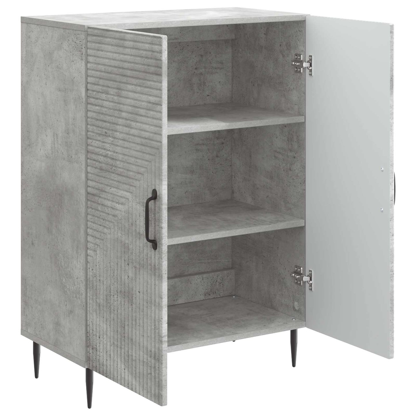 Sideboard Betonggrå 66 x 34,5 x 89,5 cm Konstruerat trä