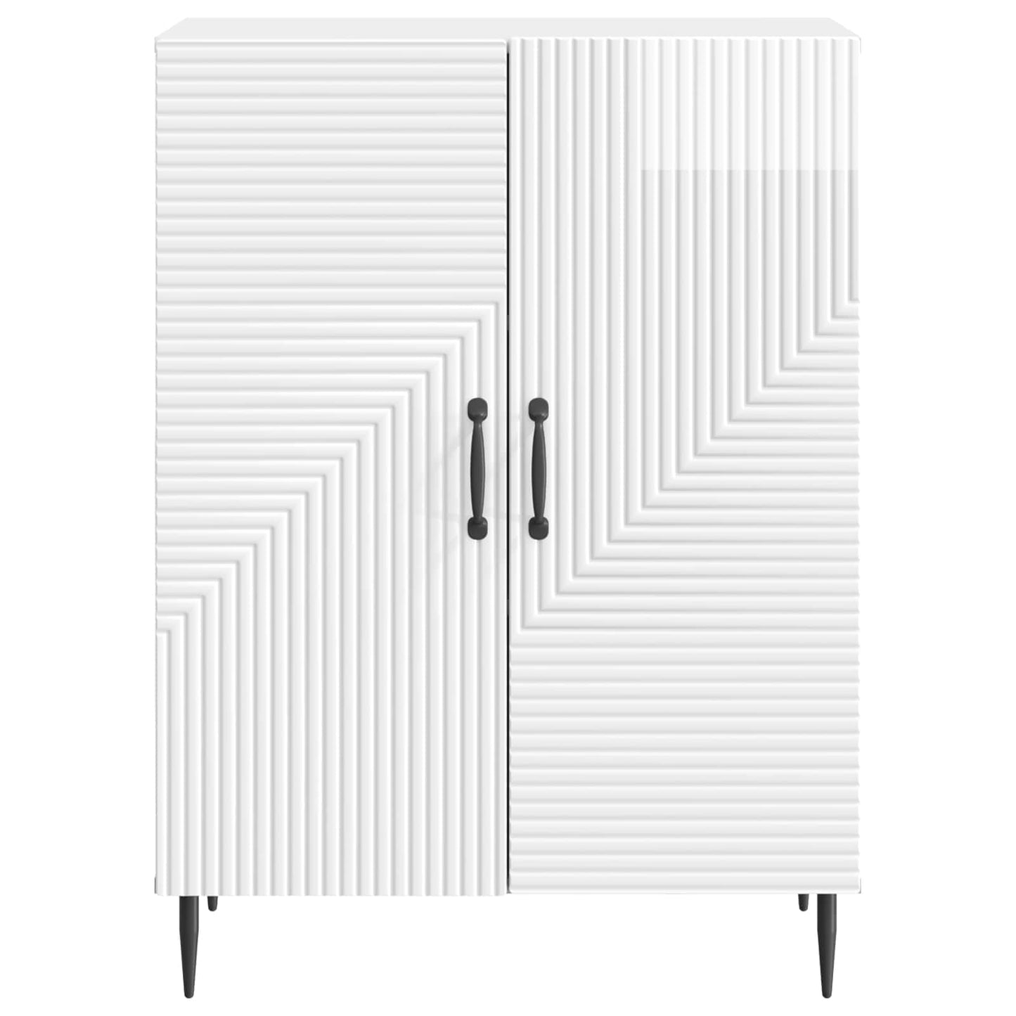 Sideboard Vit högglans 66 x 34,5 x 89,5 cm Konstruerat trä