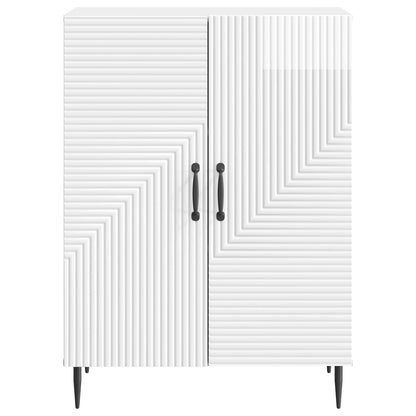 Sideboard Vit högglans 66 x 34,5 x 89,5 cm Konstruerat trä