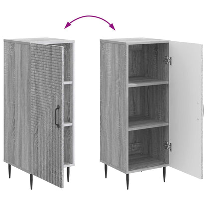 Sideboard Grå sonoma-ek 33 x 34,5 x 89,5 cm Konstruerat trä