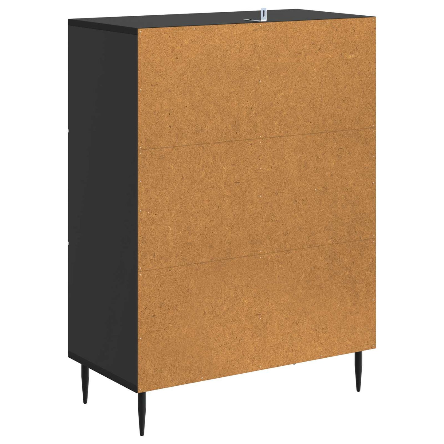 Sideboard med låda Svart 66 x 34,5 x 89,5 cm Konstruerat trä