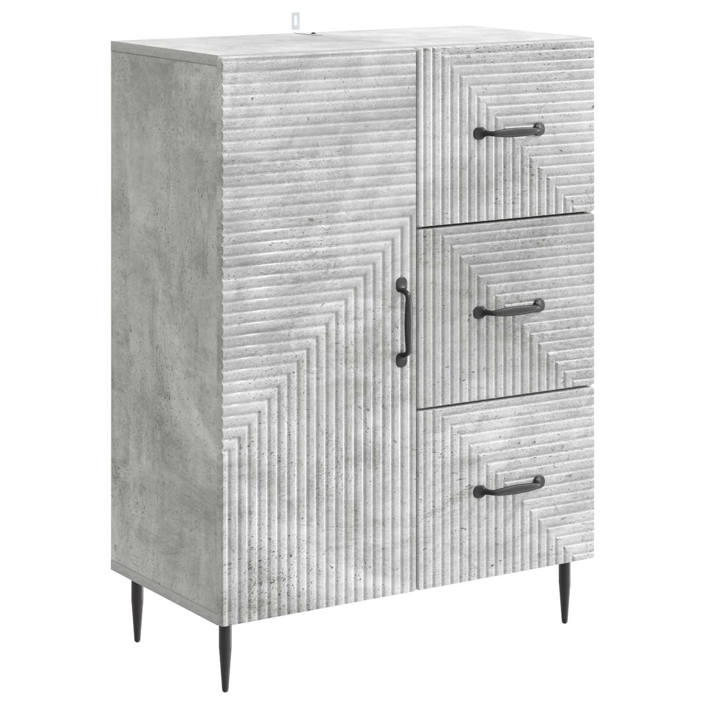 Sideboard Betonggrå 66 x 34,5 x 89,5 cm Konstruerat trä