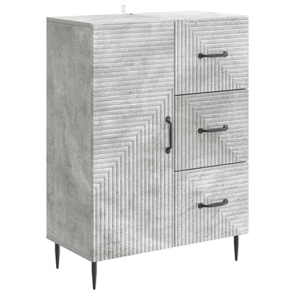 Sideboard Betonggrå 66 x 34,5 x 89,5 cm Konstruerat trä