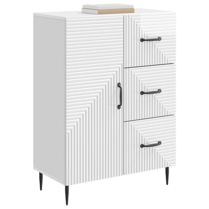 Sideboard Vit högglans 66 x 34,5 x 89,5 cm Konstruerat trä
