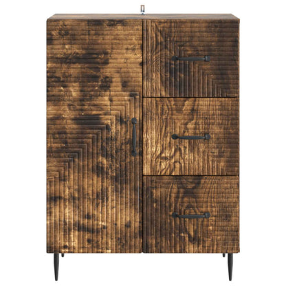 Sideboard med låda Rökt ek 66 x 34,5 x 89,5 cm Konstruerat trä
