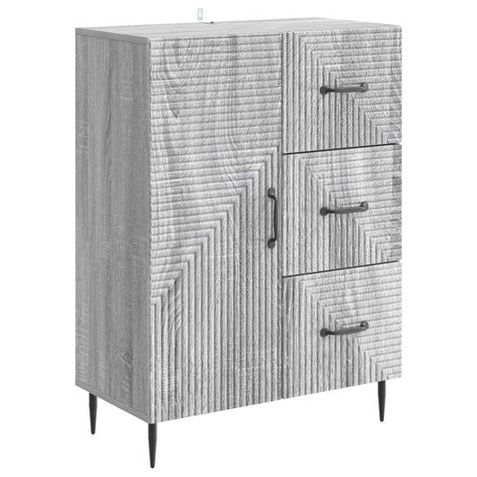 Sideboard Grå sonoma-ek 66 x 34,5 x 89,5 cm Konstruerat trä