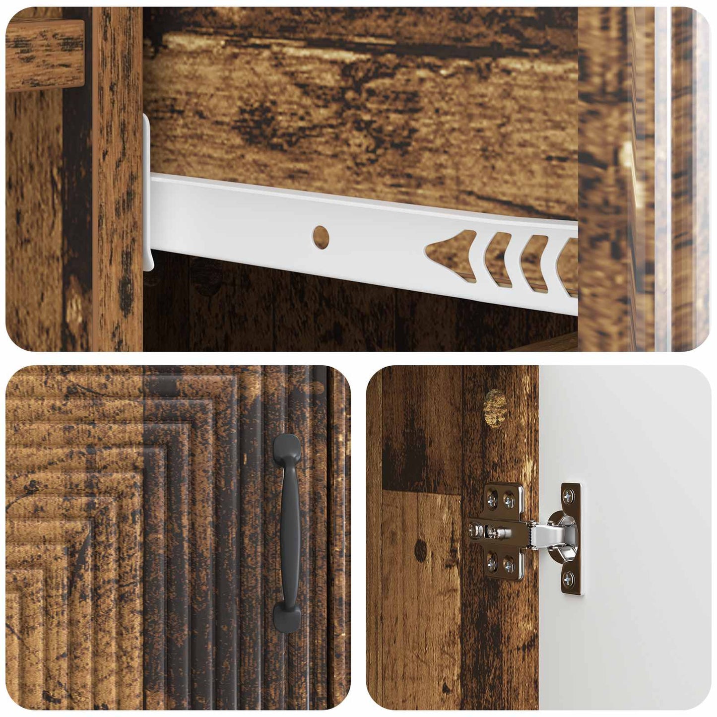 Sideboard Gammalt trä 66 x 34,5 x 89,5 cm Konstruerat trä