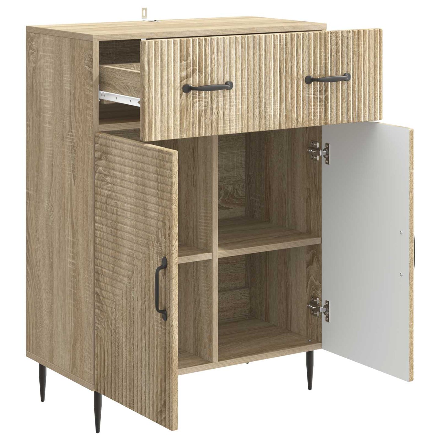 Sideboard Sonoma-ek 66 x 34,5 x 89,5 cm Konstruerat trä