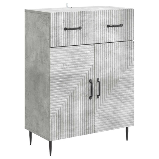 Sideboard Betonggrå 66 x 34,5 x 89,5 cm Konstruerat trä