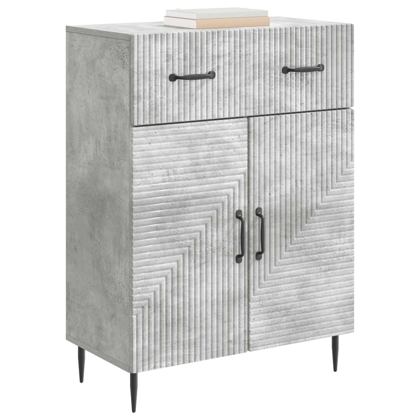 Sideboard Betonggrå 66 x 34,5 x 89,5 cm Konstruerat trä