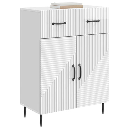 Sideboard Vit högglans 66 x 34,5 x 89,5 cm Konstruerat trä