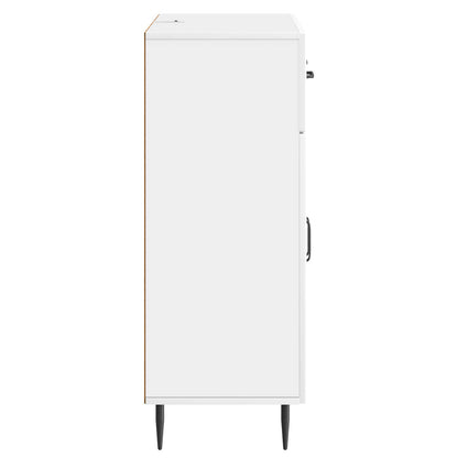 Sideboard Vit högglans 66 x 34,5 x 89,5 cm Konstruerat trä