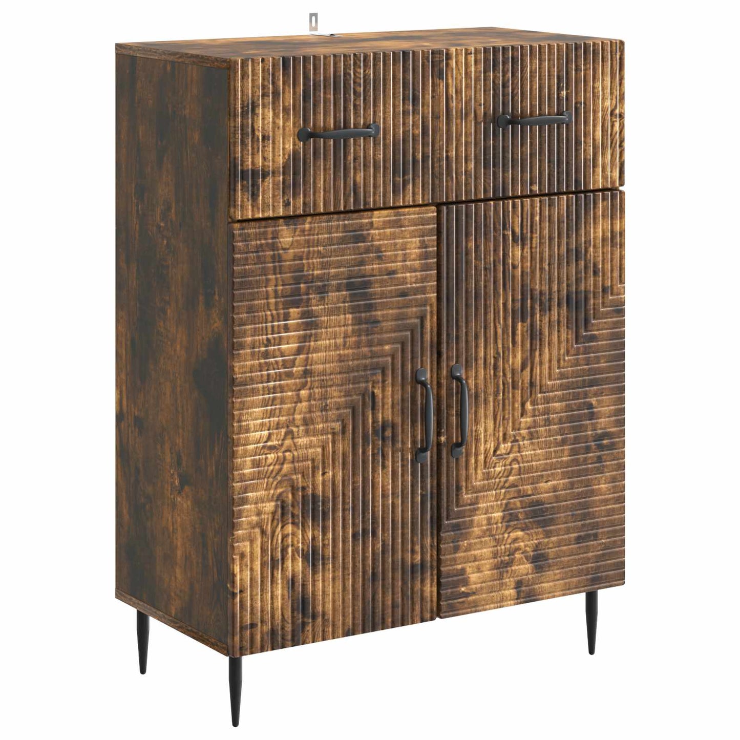 Sideboard med låda Rökt ek 66 x 34,5 x 89,5 cm Konstruerat trä