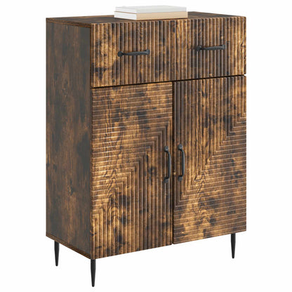 Sideboard med låda Rökt ek 66 x 34,5 x 89,5 cm Konstruerat trä