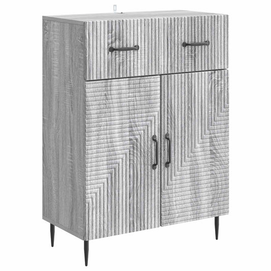 Sideboard Grå sonoma-ek 66 x 34,5 x 89,5 cm Konstruerat trä