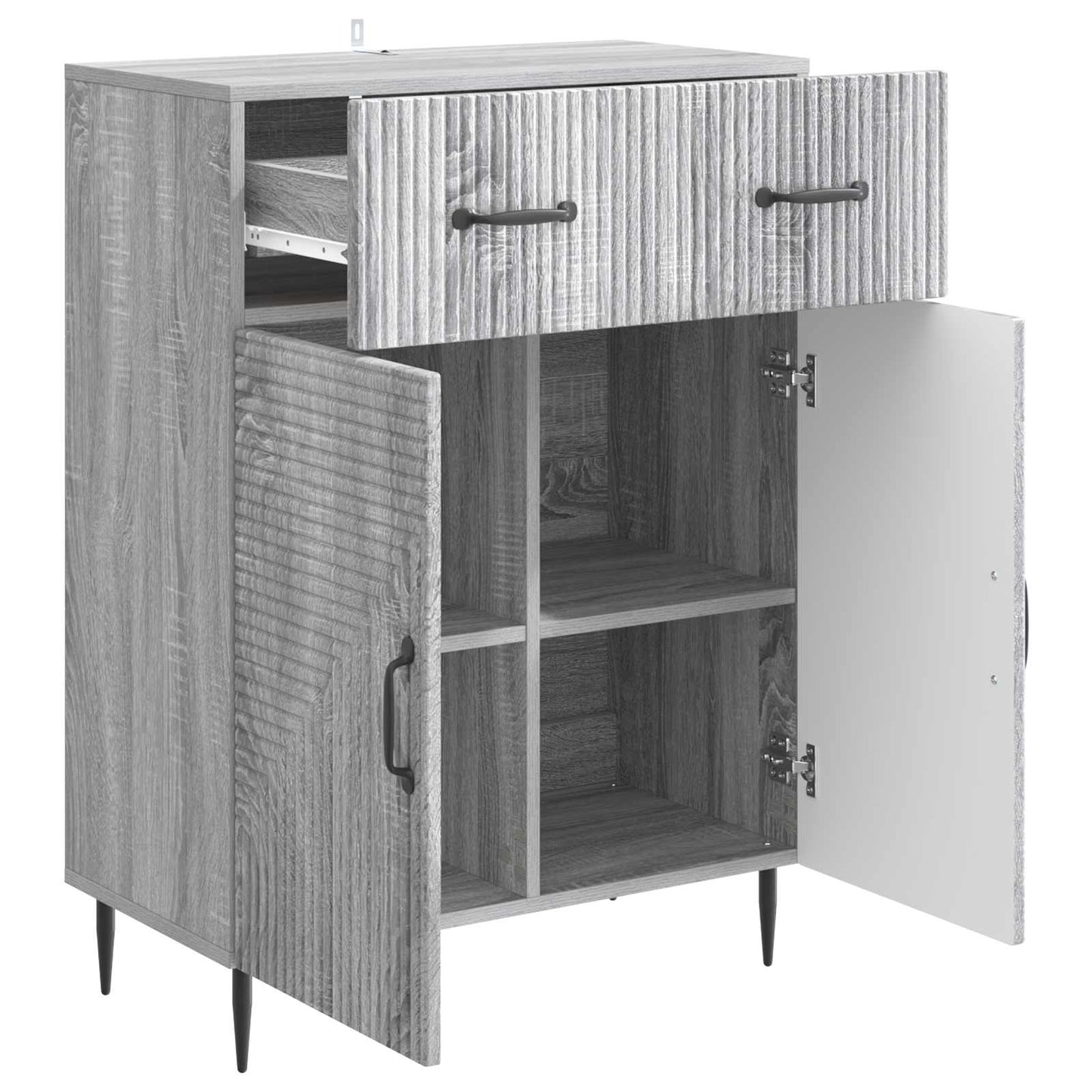 Sideboard Grå sonoma-ek 66 x 34,5 x 89,5 cm Konstruerat trä