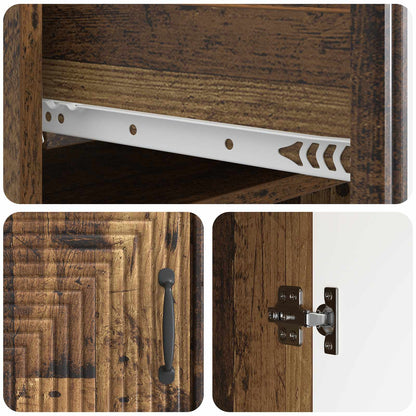 Sideboard Gammalt trä 66 x 34,5 x 89,5 cm Konstruerat trä