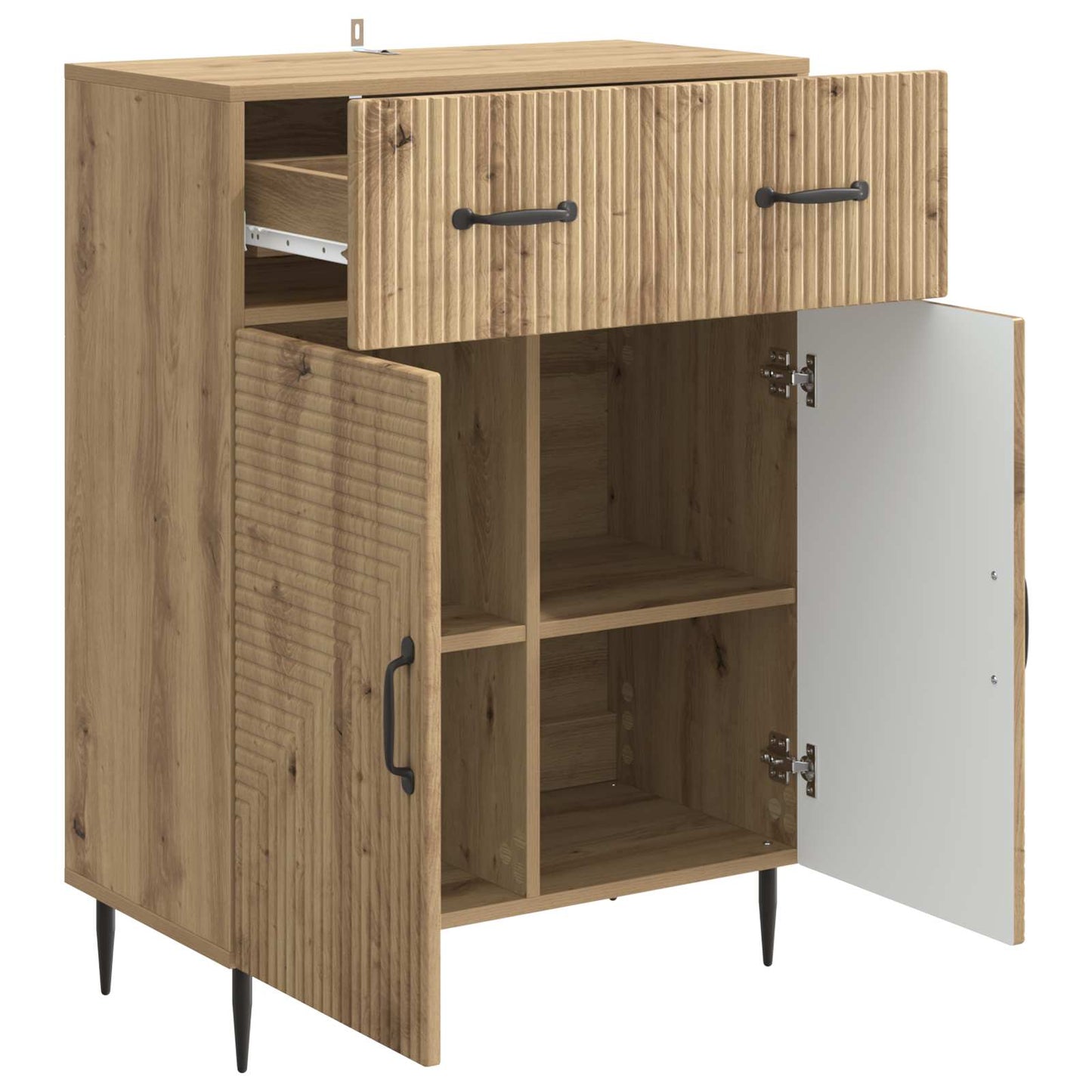 Sideboard Artisan-ek 66 x 34,5 x 89,5 cm Konstruerat trä