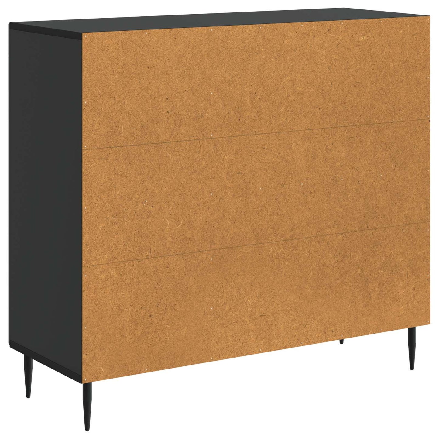 Sideboard Svart 89 x 34,5 x 80 cm Konstruerat trä