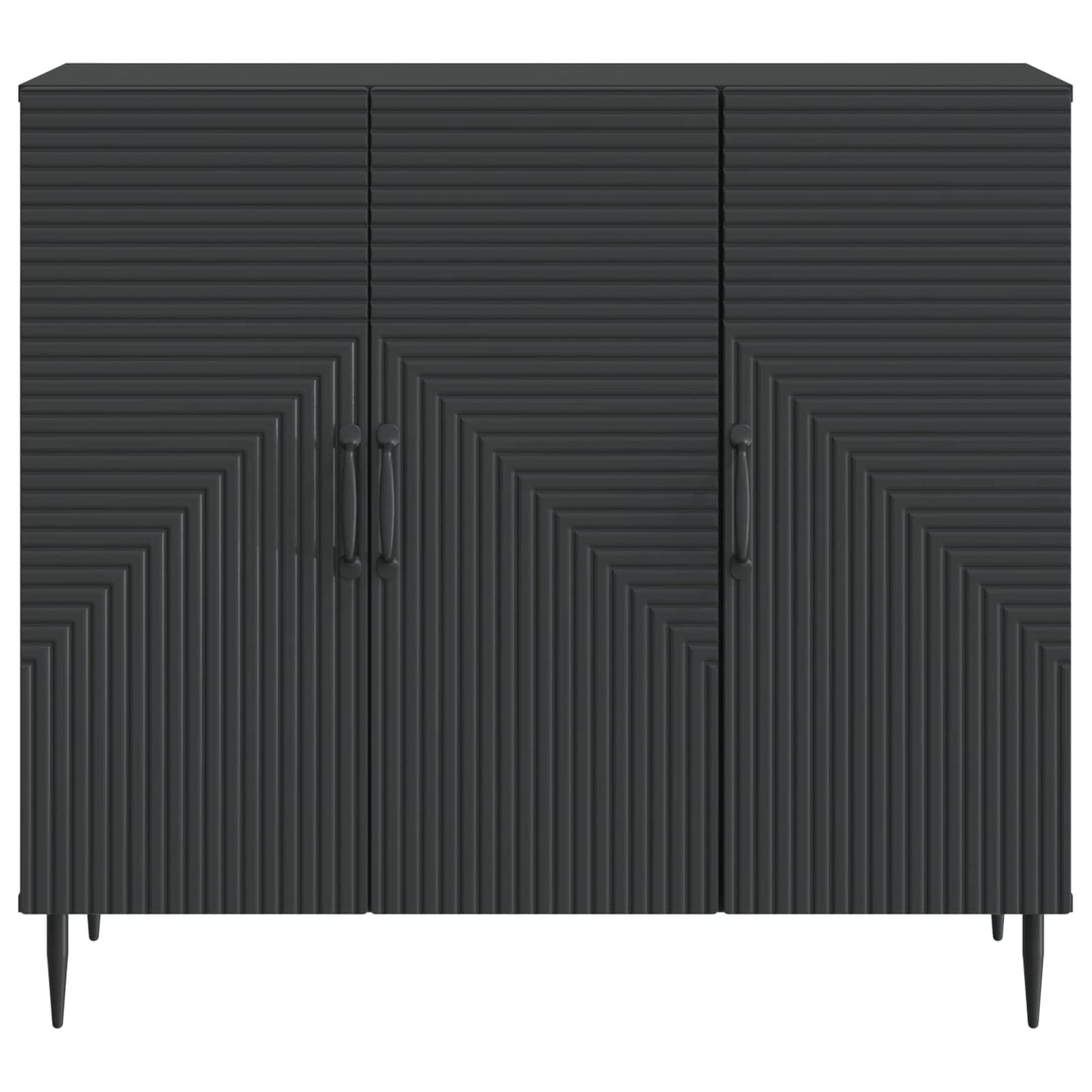 Sideboard Svart 89 x 34,5 x 80 cm Konstruerat trä