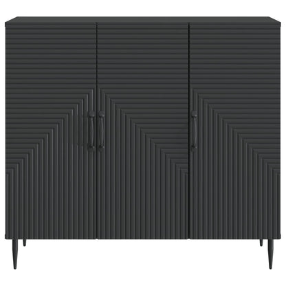 Sideboard Svart 89 x 34,5 x 80 cm Konstruerat trä