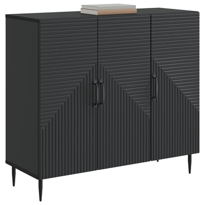 Sideboard Svart 89 x 34,5 x 80 cm Konstruerat trä