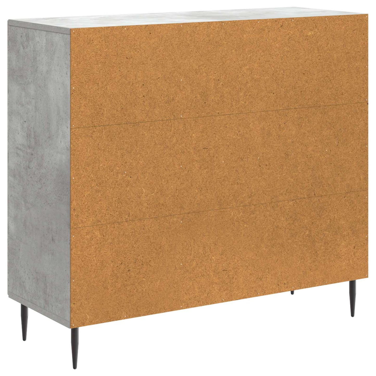 Sideboard Betonggrå 89 x 34,5 x 80 cm Konstruerat trä