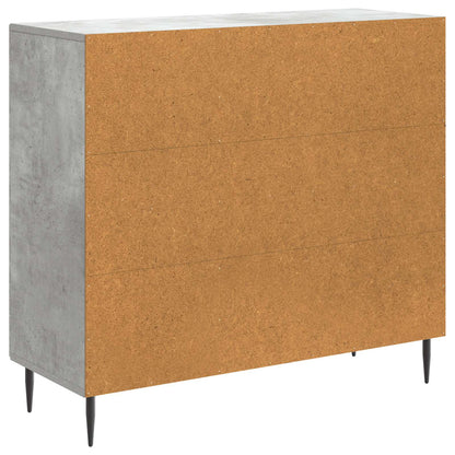 Sideboard Betonggrå 89 x 34,5 x 80 cm Konstruerat trä