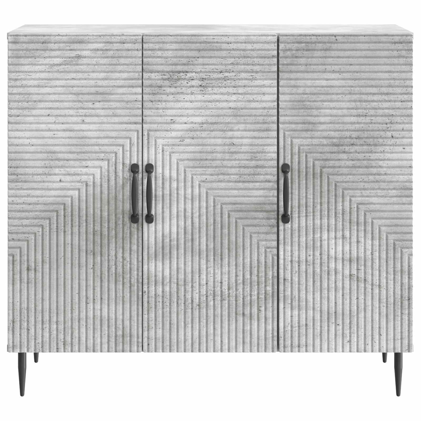 Sideboard Betonggrå 89 x 34,5 x 80 cm Konstruerat trä