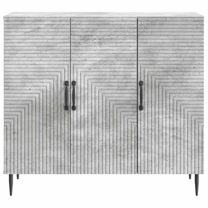 Sideboard Betonggrå 89 x 34,5 x 80 cm Konstruerat trä