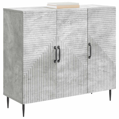 Sideboard Betonggrå 89 x 34,5 x 80 cm Konstruerat trä